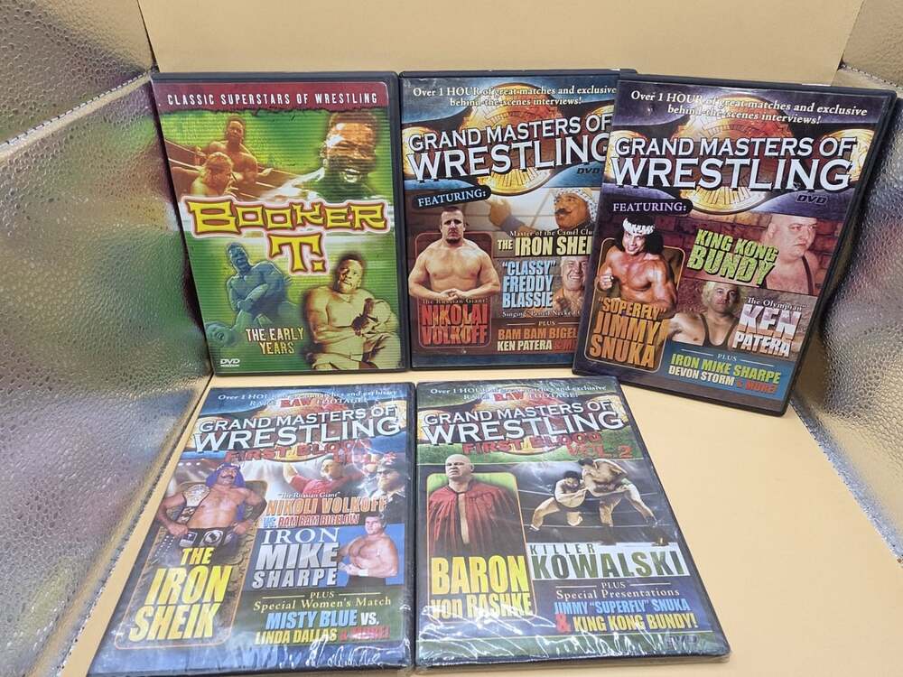 Grand Masters of Wrestling, Booker T-The Early Years Dvd Lot